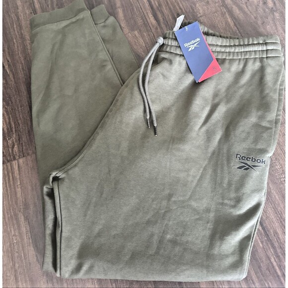 Reebok Men's Identity Classic Fleece Drawstring-Waist Logo Jogger Pants 2XL - Picture 2 of 5